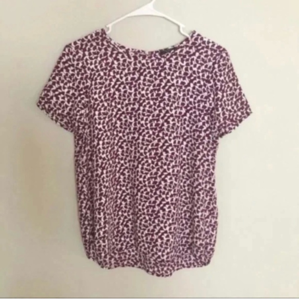 Ann Taylor Gingko Print Blouse